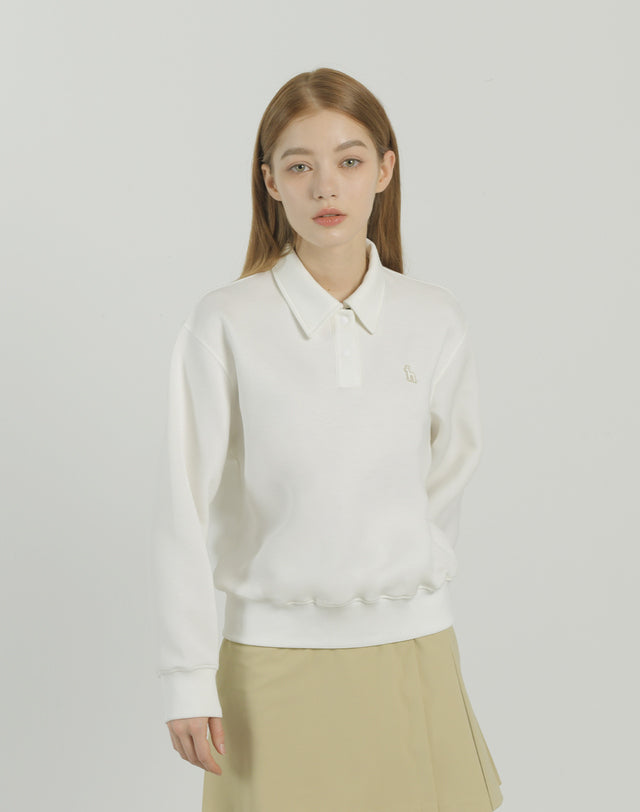 Hazzys / Ice Blue Polo Sweatshirt – Korean Exclusive