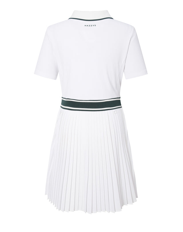 Hazzys / Short Sleeve Polo Dress – Navy & White