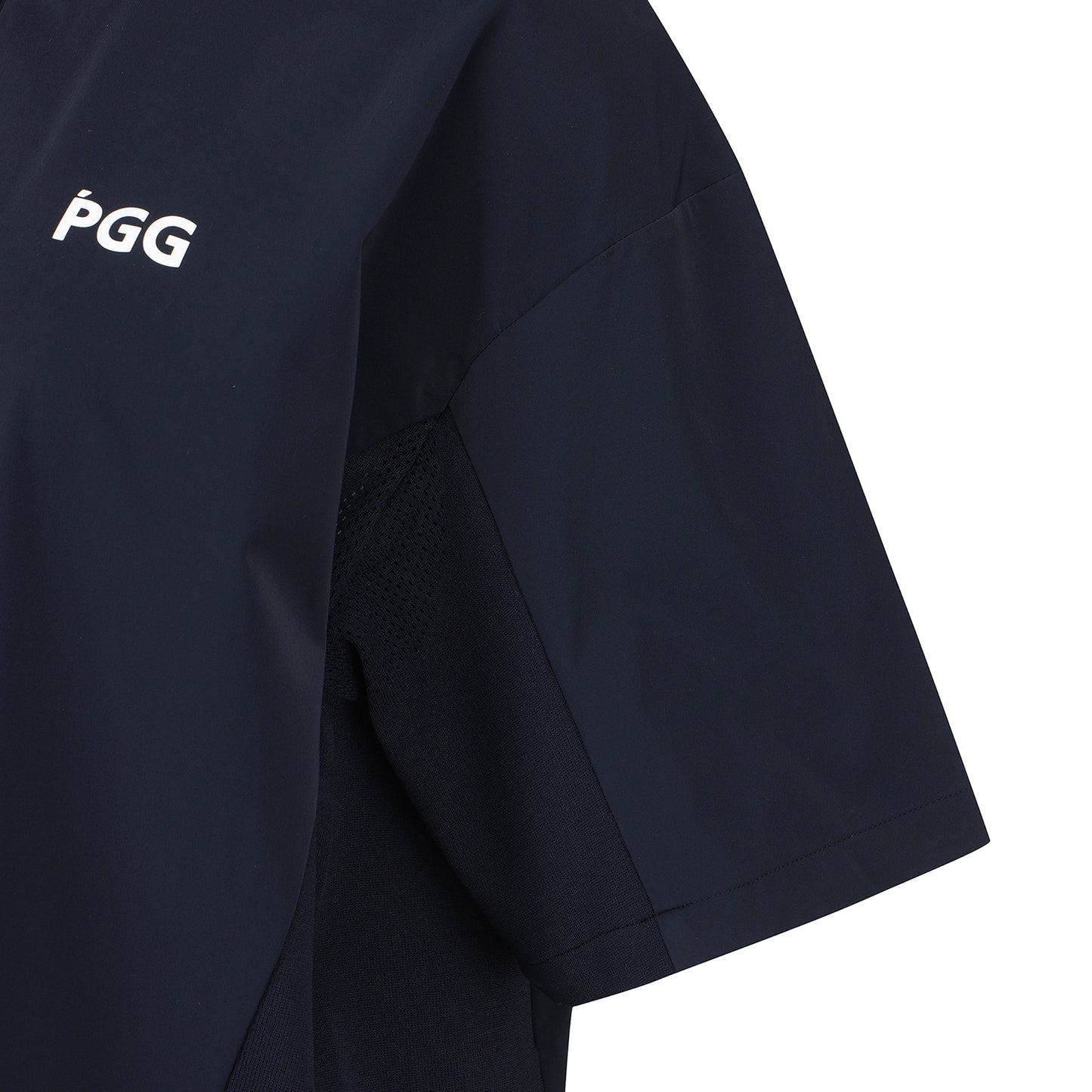 Pearly Gates PGG ワイドポロシャツ ネイビー(韓国限定)