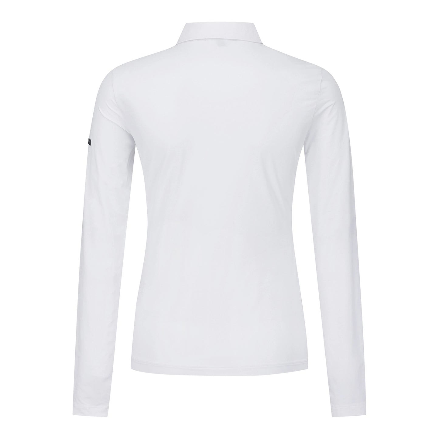 Pearly Gates / Women's Stretch Collar Long Sleeve Top – White & Black